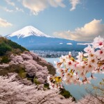 富士山と桜