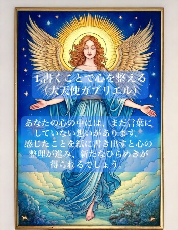 1.書くことで心を整える（大天使ガブリエル）