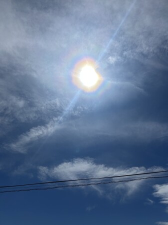 とてもパワフルな太陽