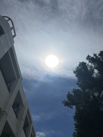 とてもパワフルな太陽